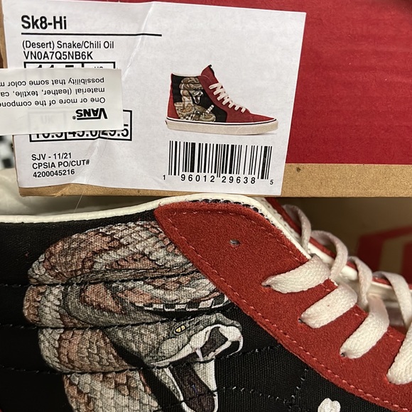 Vans Sk8-Hi Desert Snake/Chili Oil sneakers WMNS - Picture 16 of 16